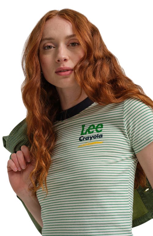 Lee X Crayola Crop T-shirt In Green