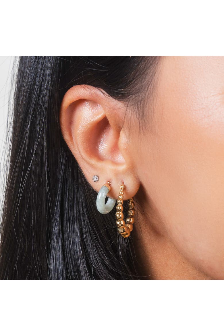 Jade Hoop Earrings, Alternate, color, Jade