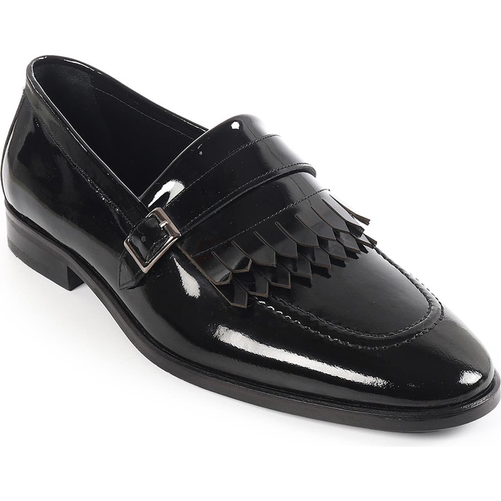 Vellapais Kimpton Kiltie Fringe Loafer In Black