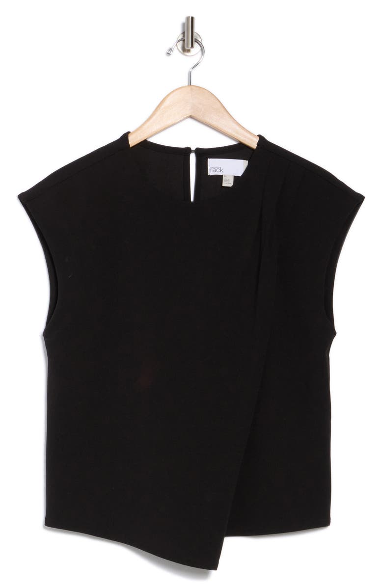 NORDSTROM RACK Pleated Asymmetric Top, Alternate, color,