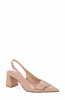 BERNESS Block Heel Slingback Pump