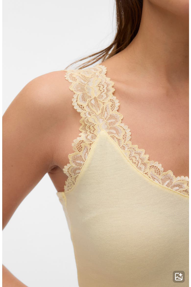 Rosa Lace Trim Tank, Alternate, color, FLAN