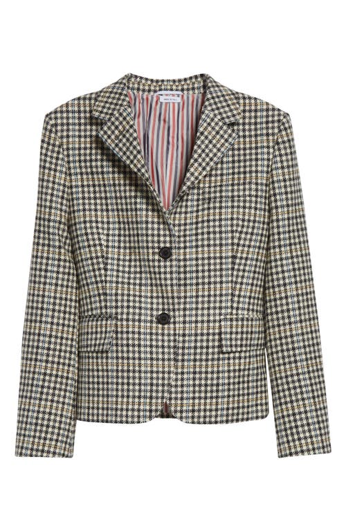 Thom Browne Check Wool Martingale Jacket In Multi