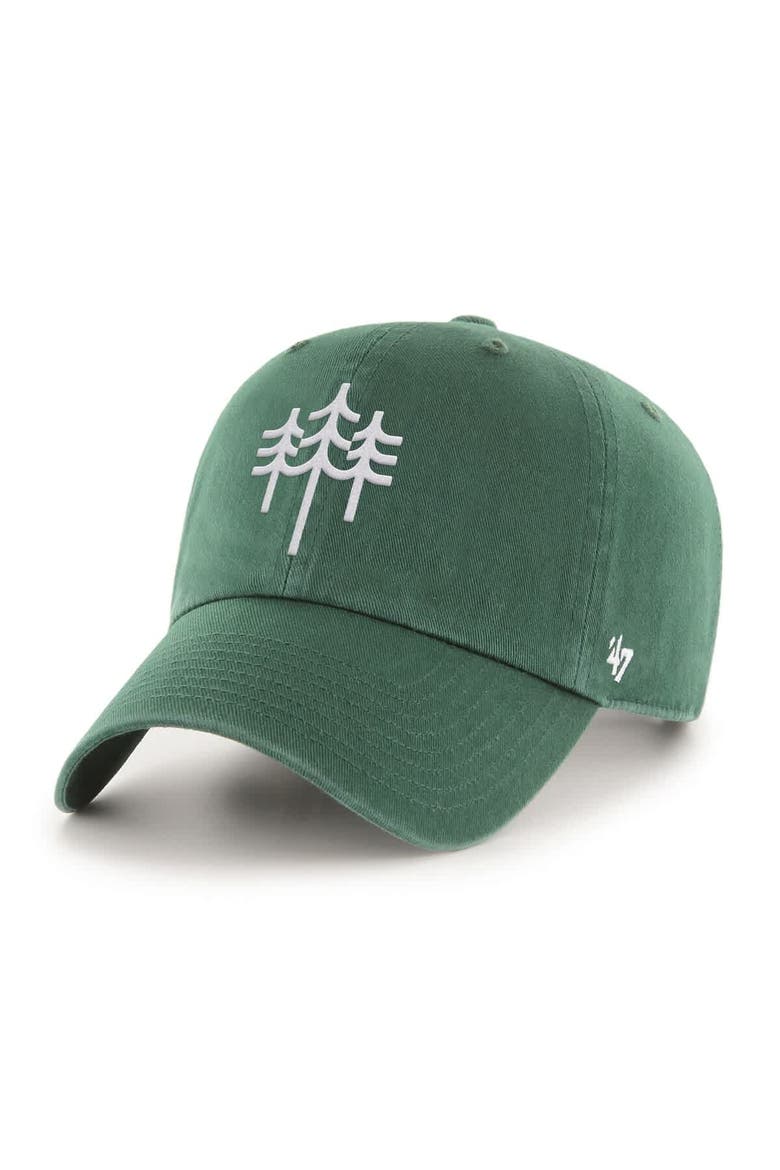 Men's '47  Dark Green The Bay Golf Club Sure Shot Clean Up Adjustable Hat, Alternate, color, Dark Green