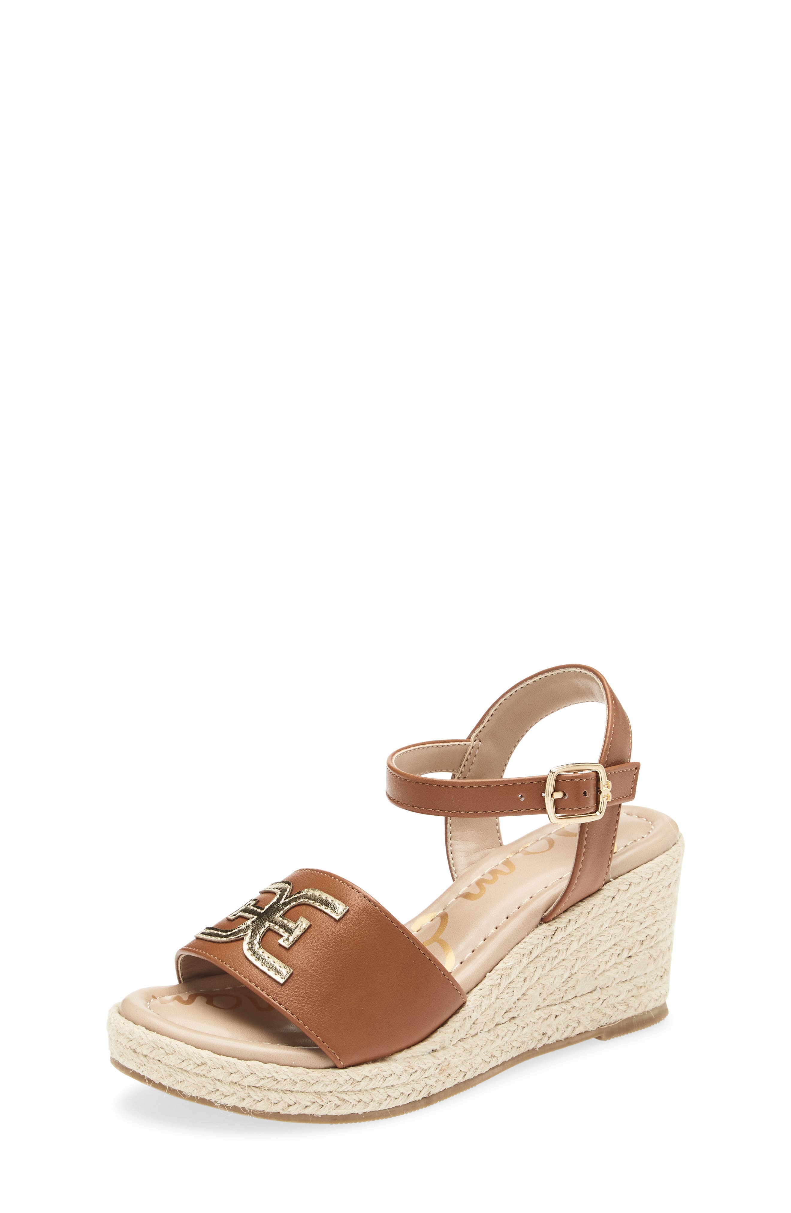 Sam Edelman Kids' Lucia Espadrille Sandal, Main, color, Cognac