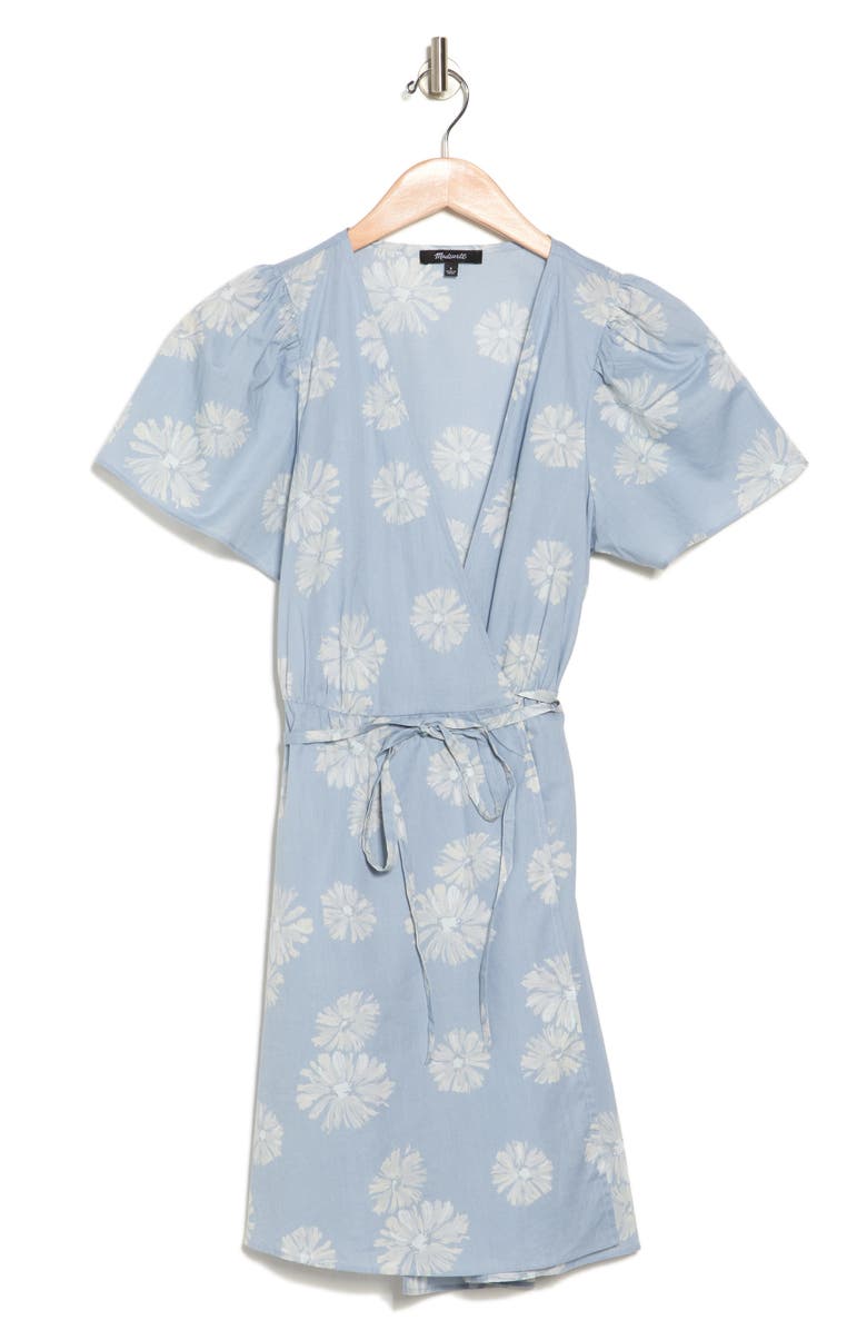 Madewell Floral Print Wrap Minidress, Alternate, color, 