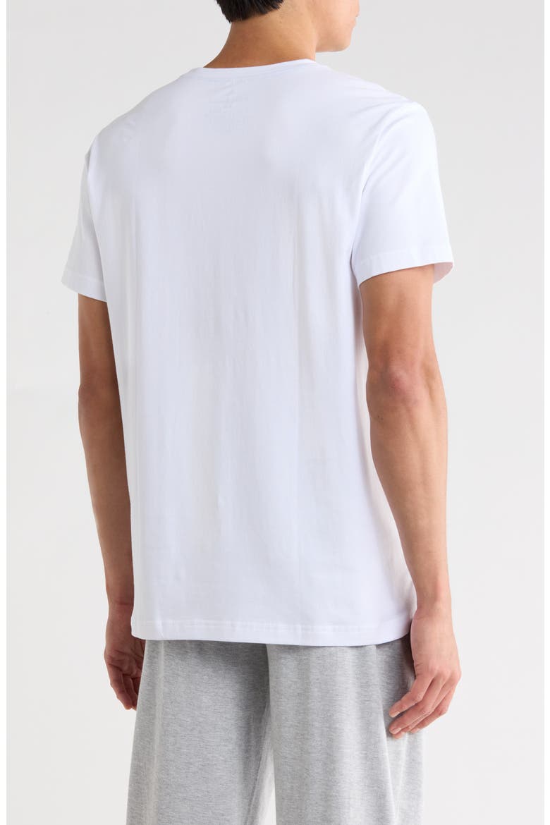 Stretch Cotton Sleep T-Shirt, Alternate, color, WHITE