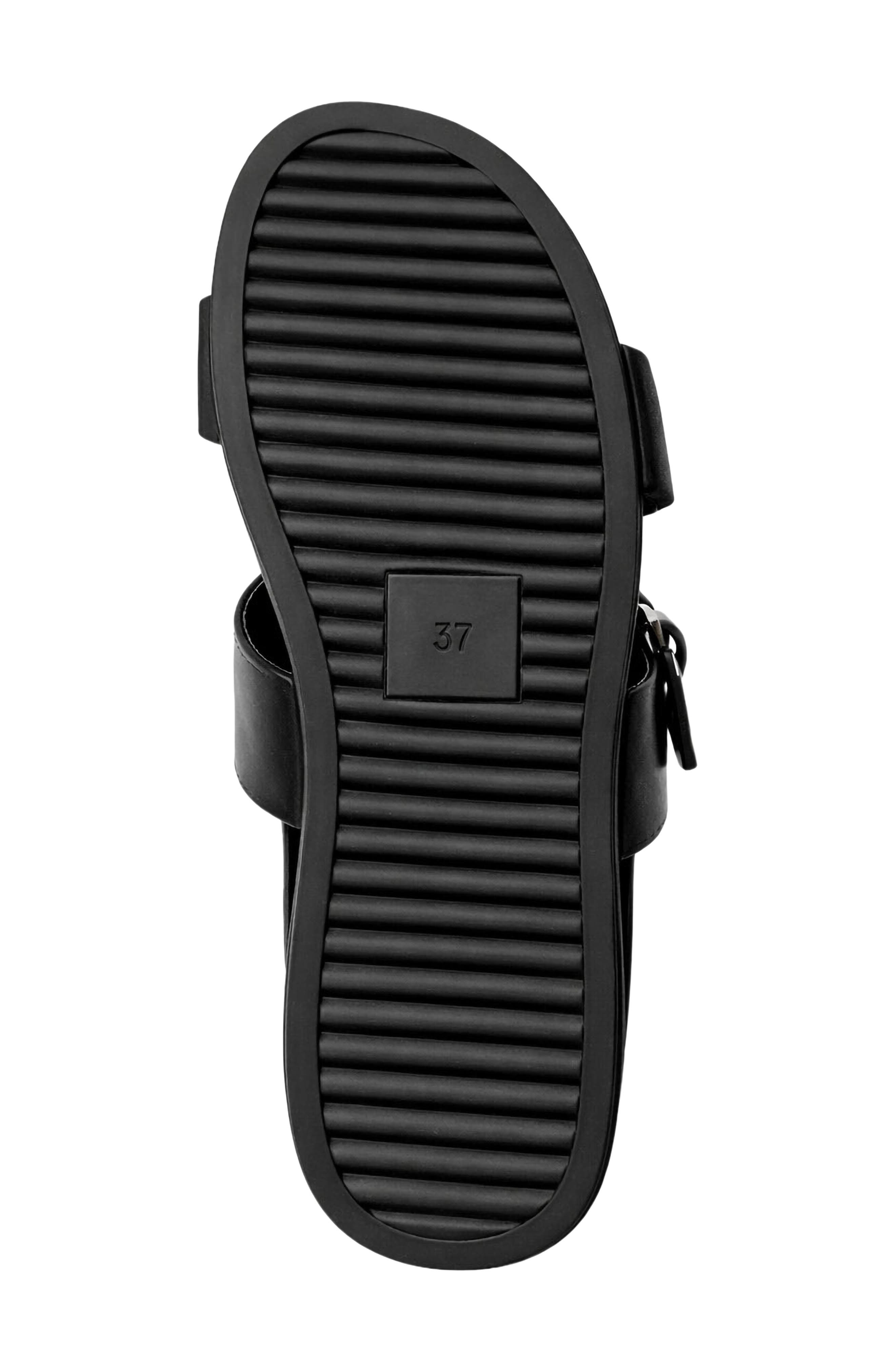 AquaDiva Double Strap Slide Sandal, Alternate, color, Black