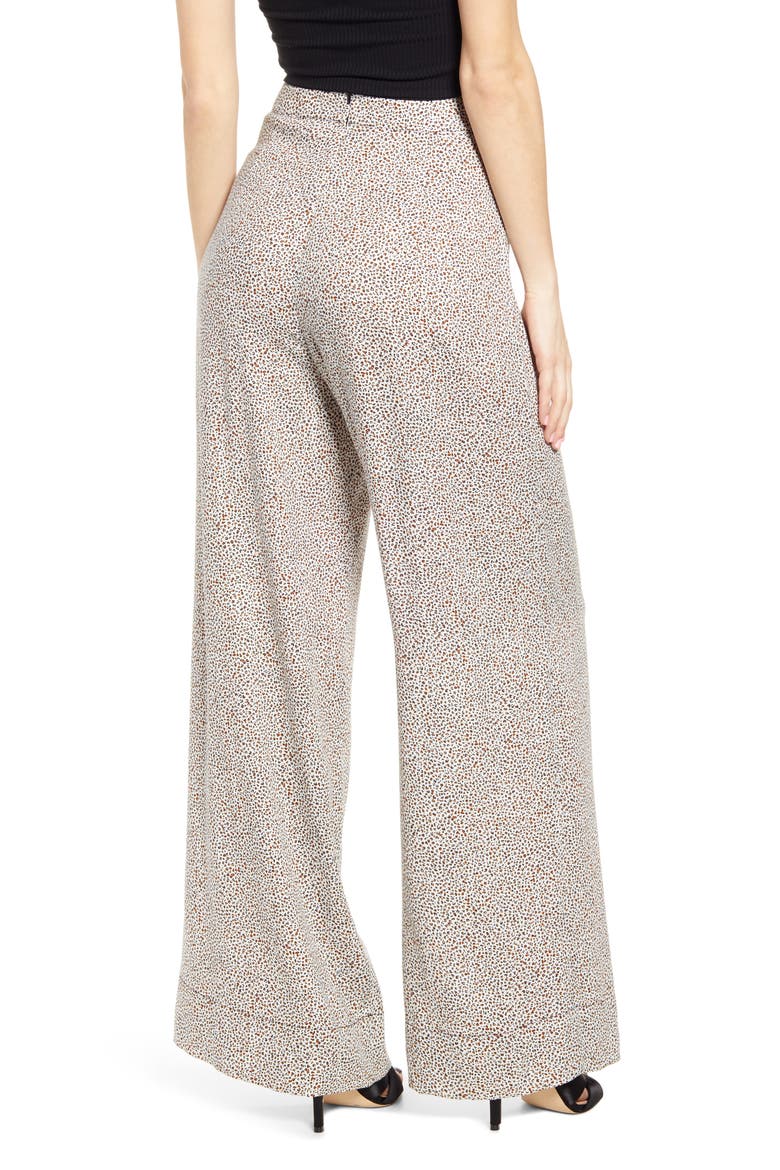 Ireland Wide Leg Pants, Alternate, color, MINI LEOPARD