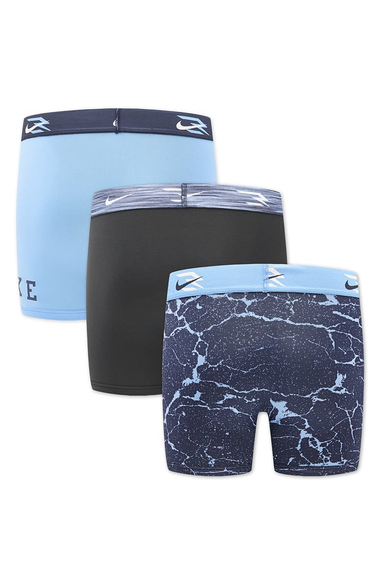 3 Brand Kids' Lava 3-Pack Boxer Briefs, Alternate, color, University Blue