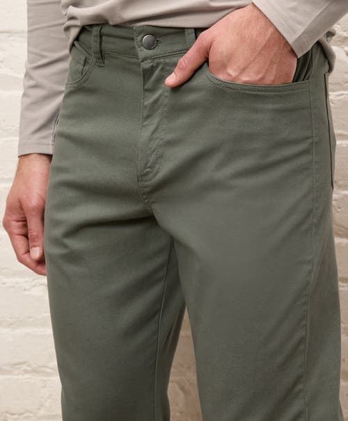 Pact Organic Cotton Stretch Twill 5-pocket Pant In Green