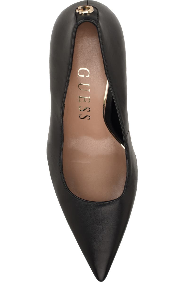 GUESS Prindy Croc Embossed Pump, Alternate, color, Black