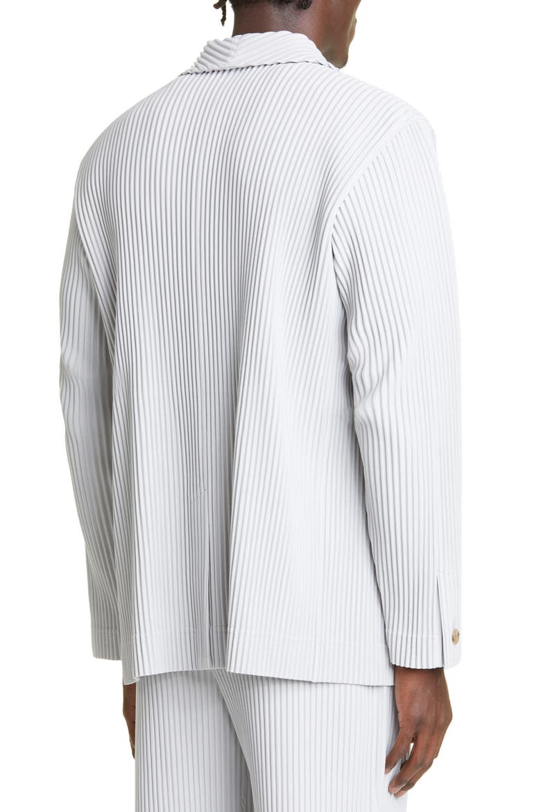 Men's Basics Pleated Blazer, Alternate, color, LIGHT GRAY