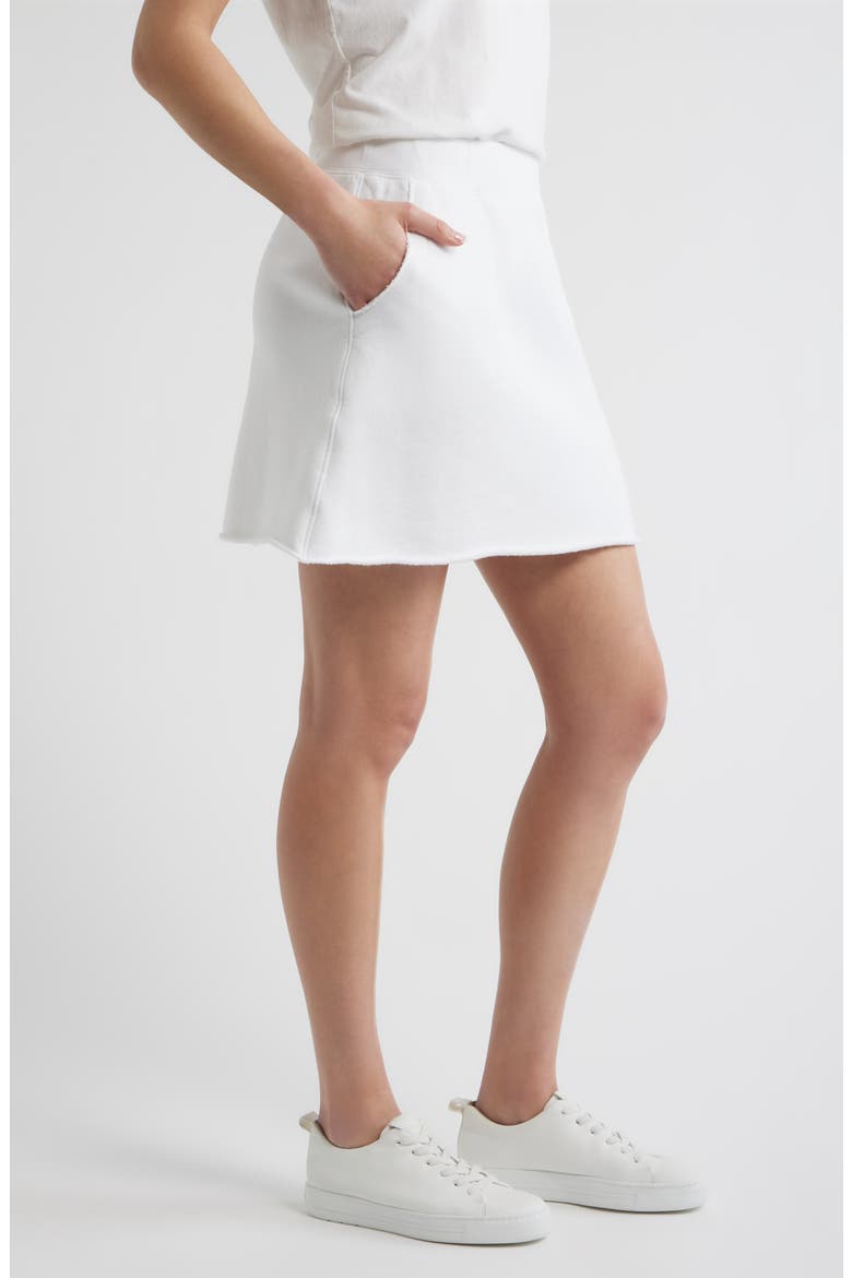 Kennedy Cotton A-Line Skirt, Alternate, color, WHITE