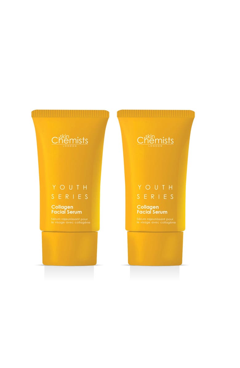 SKINCHEMISTS Youth Series 2% Collagen Facial Serum 30ml x 2 Duo Pack, Main, color, White