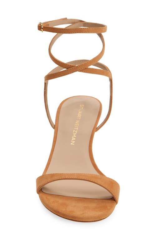 Stuart Weitzman Nudist Wrap Sandal In Machiatto Suede