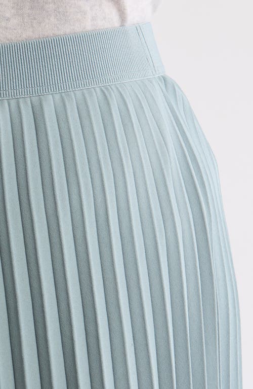 Nordstrom Pleated Midi Skirt In Grey Mineral