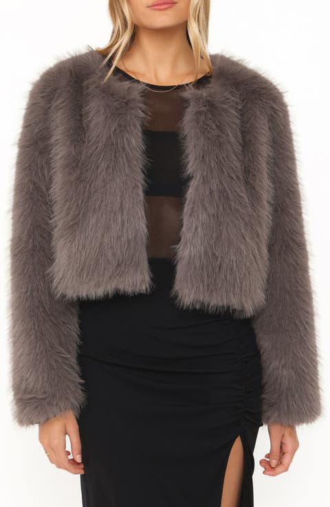 Connie Faux Fur Cropped Jacket