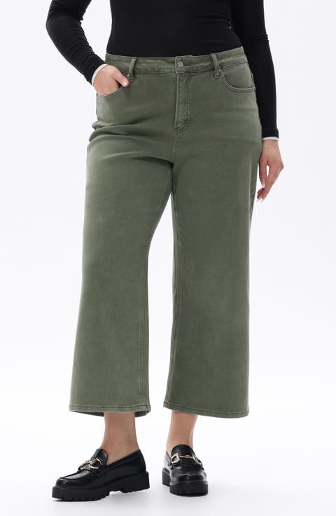 Straight Leg Ankle Jeans (Plus)