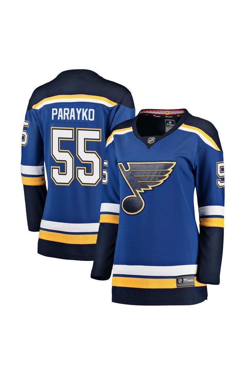 FANATICS Women's Fanatics Branded Colton Parayko Blue St. Louis Blues Home Premier Breakaway Player Jersey, Main, color, Blue