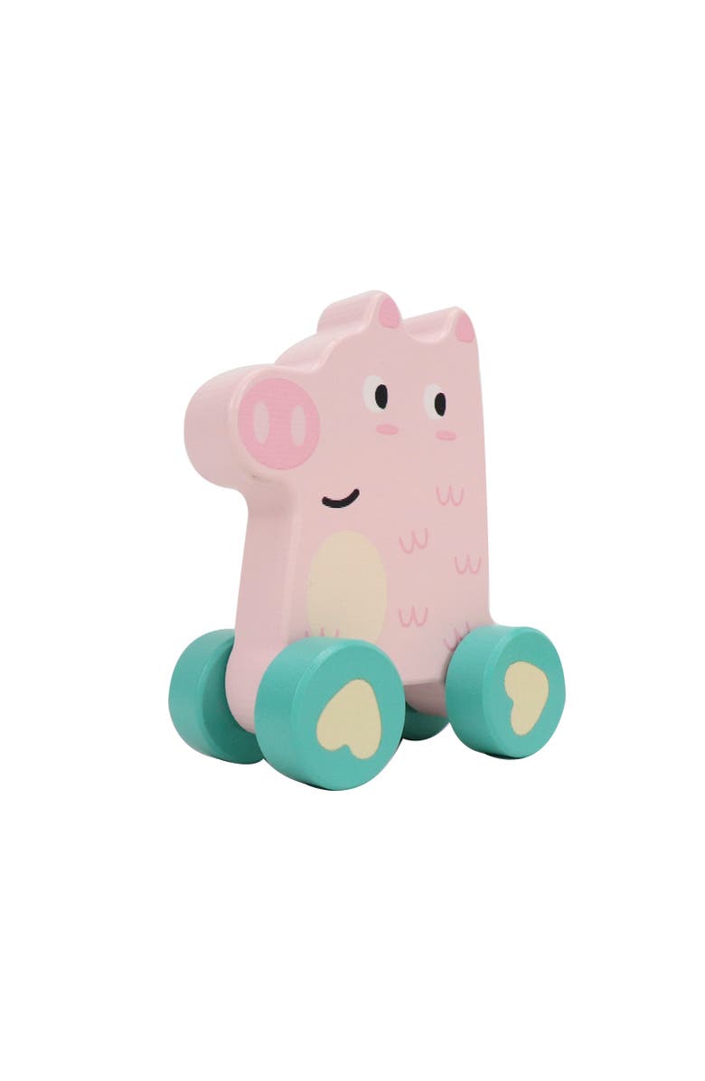 Leo & Friends Wooden Pink Pig Vehicle Toy, Main, color, Pink