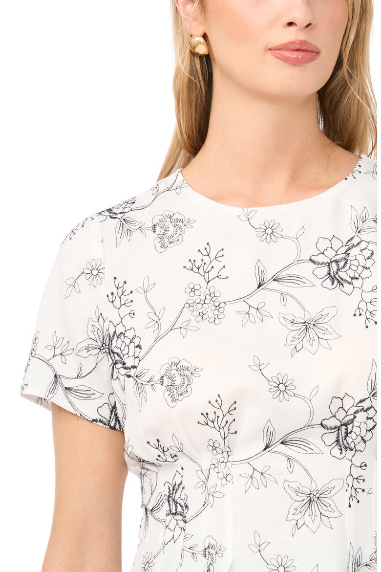 Pleat Waist Top, Alternate, color, ULTRA WHITE