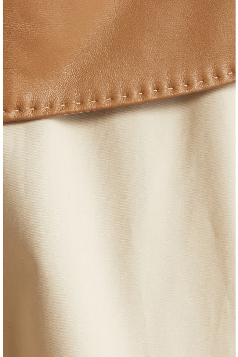 Garza Cotton Cape with Removable Scarf, Alternate, color, COLONIAL