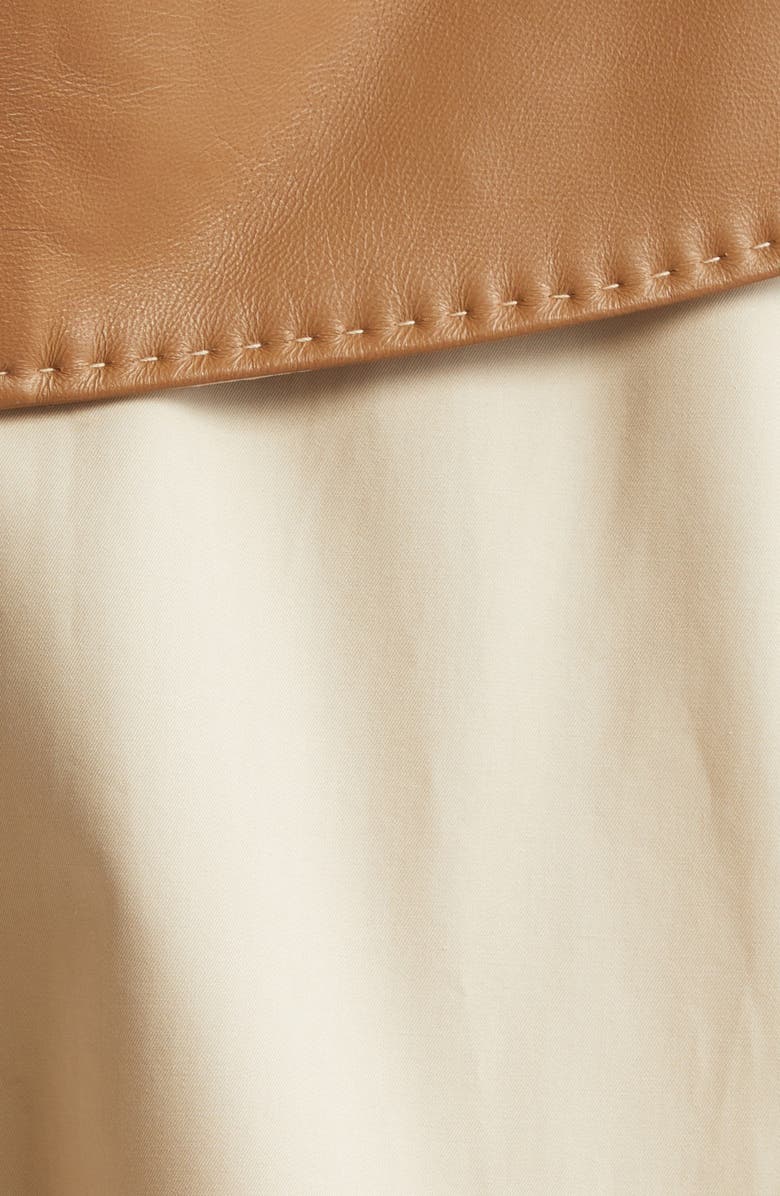 Max Mara Garza Cotton Cape with Removable Scarf, Alternate, color, Colonial