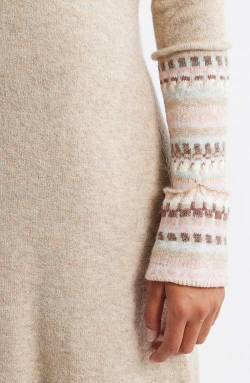 Hatley Sadie Long Sleeve Sweater Minidress In Neutral