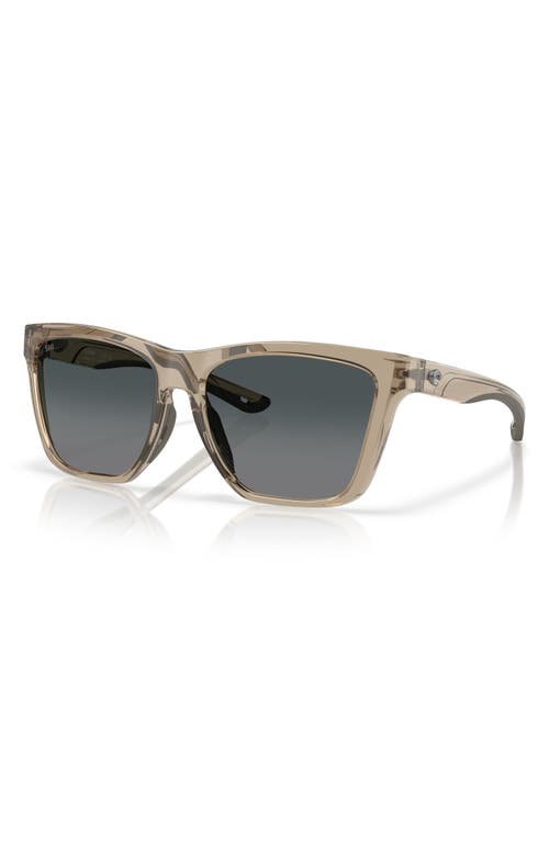 Costa Del Mar 57mm Polarized Rectangular Sunglasses