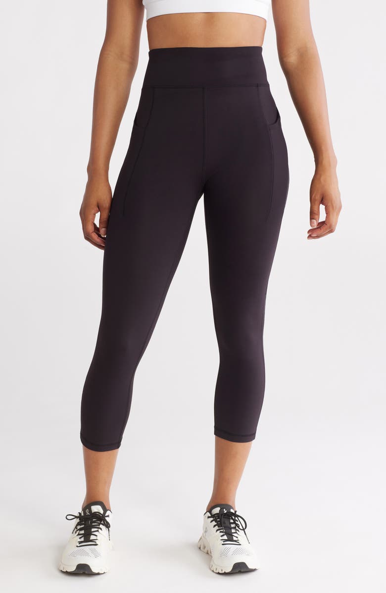 X by Gottex Mesh Line Capri Leggings, Main, color,