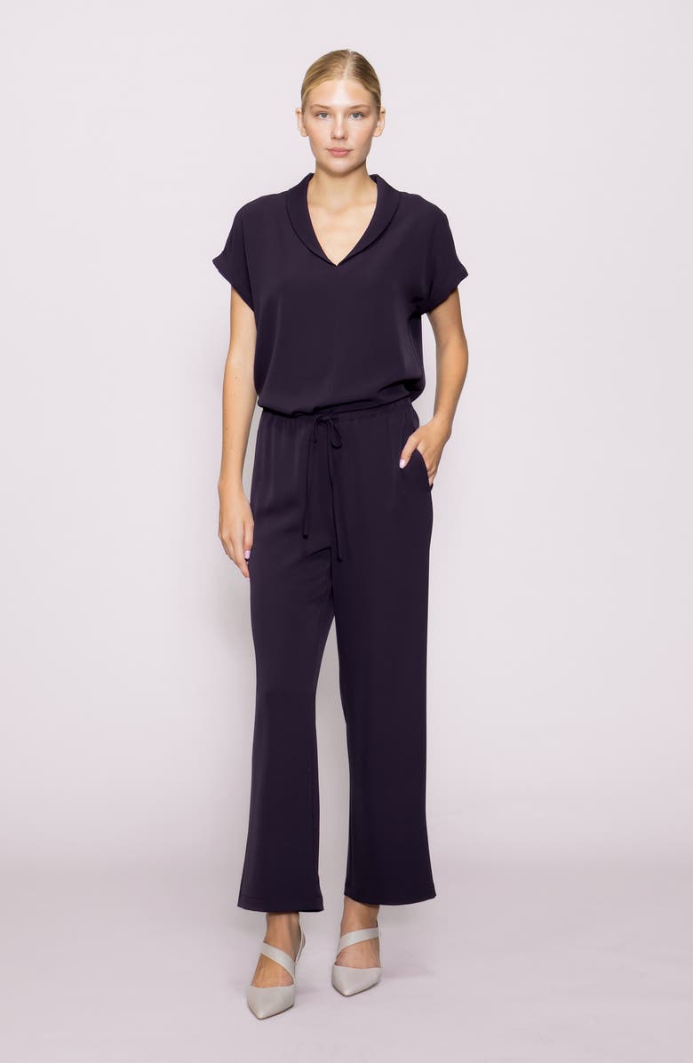 MELLODAY Drawstring Wide Leg Pants, Alternate, color, Plum Perfect