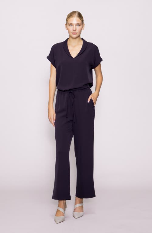 Melloday Drawstring Wide Leg Pants In Purple