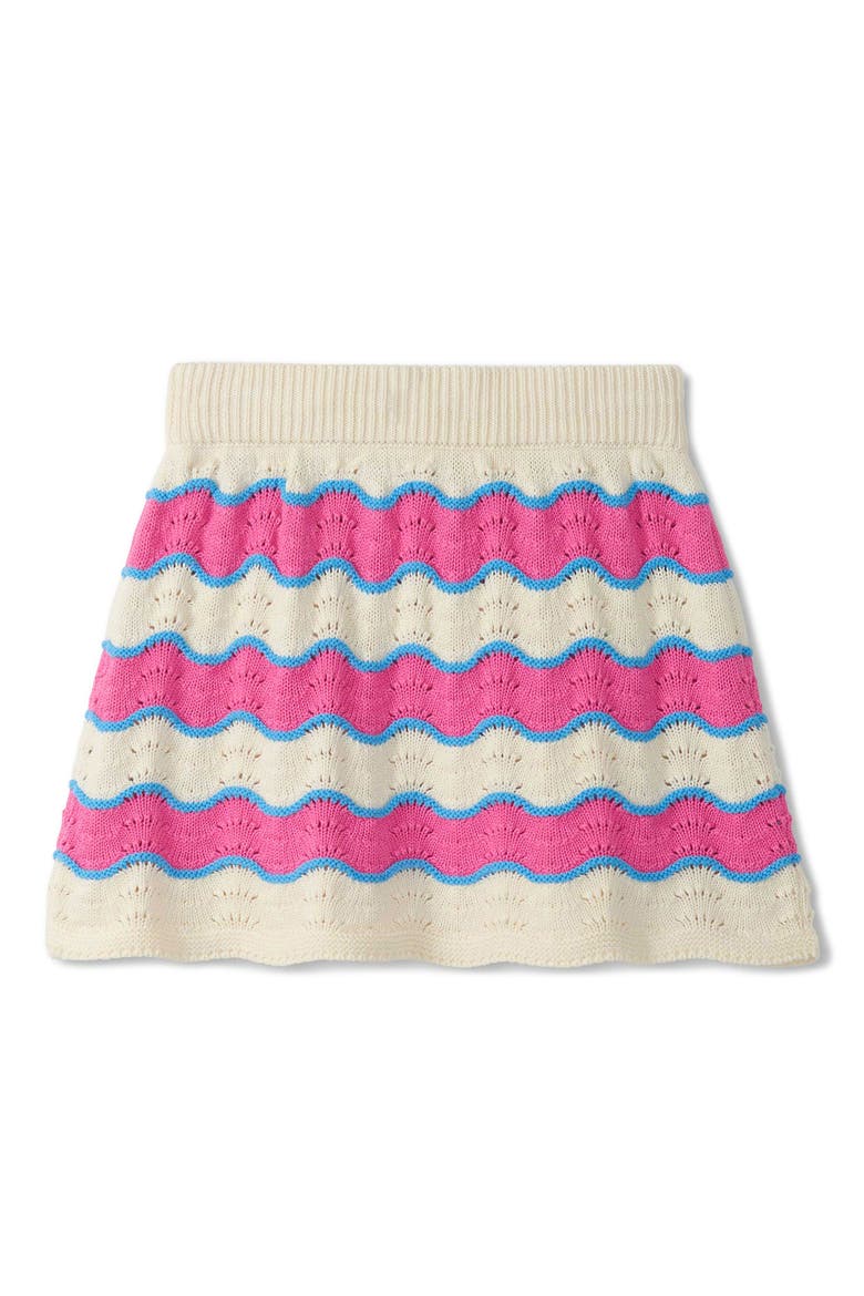 Kids' Strawberry Moon Stripe Knit Skirt, Alternate, color, PINK