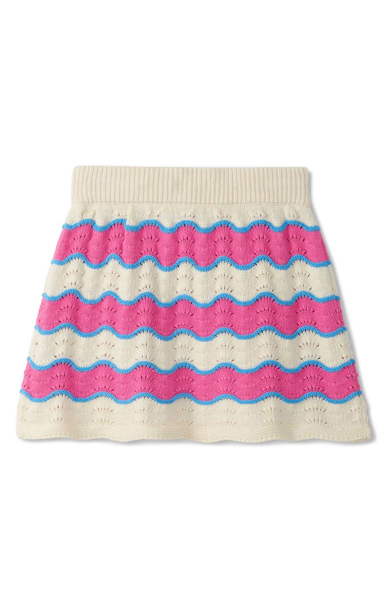 Hatley Kids' Strawberry Moon Stripe Knit Skirt, Alternate, color, 