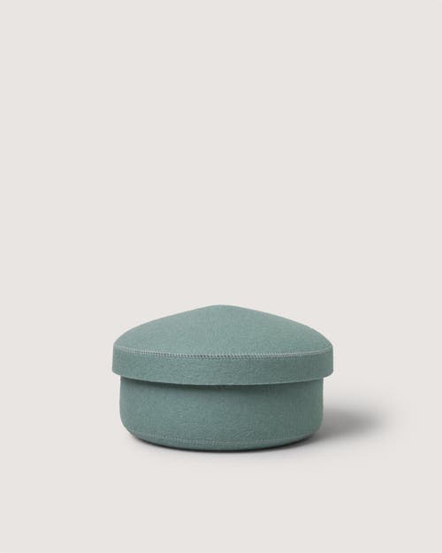 Graf & Lantz Graf Lantz Merino Wool Medium Bin W/ Lid In Blue