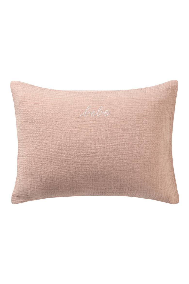 Bebe Cotton Gauze Boudoir Sham, Main, color, PINK