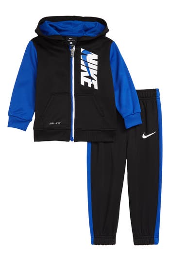 Nike Dri-fit Hoodie & Sweatpants Set In Black