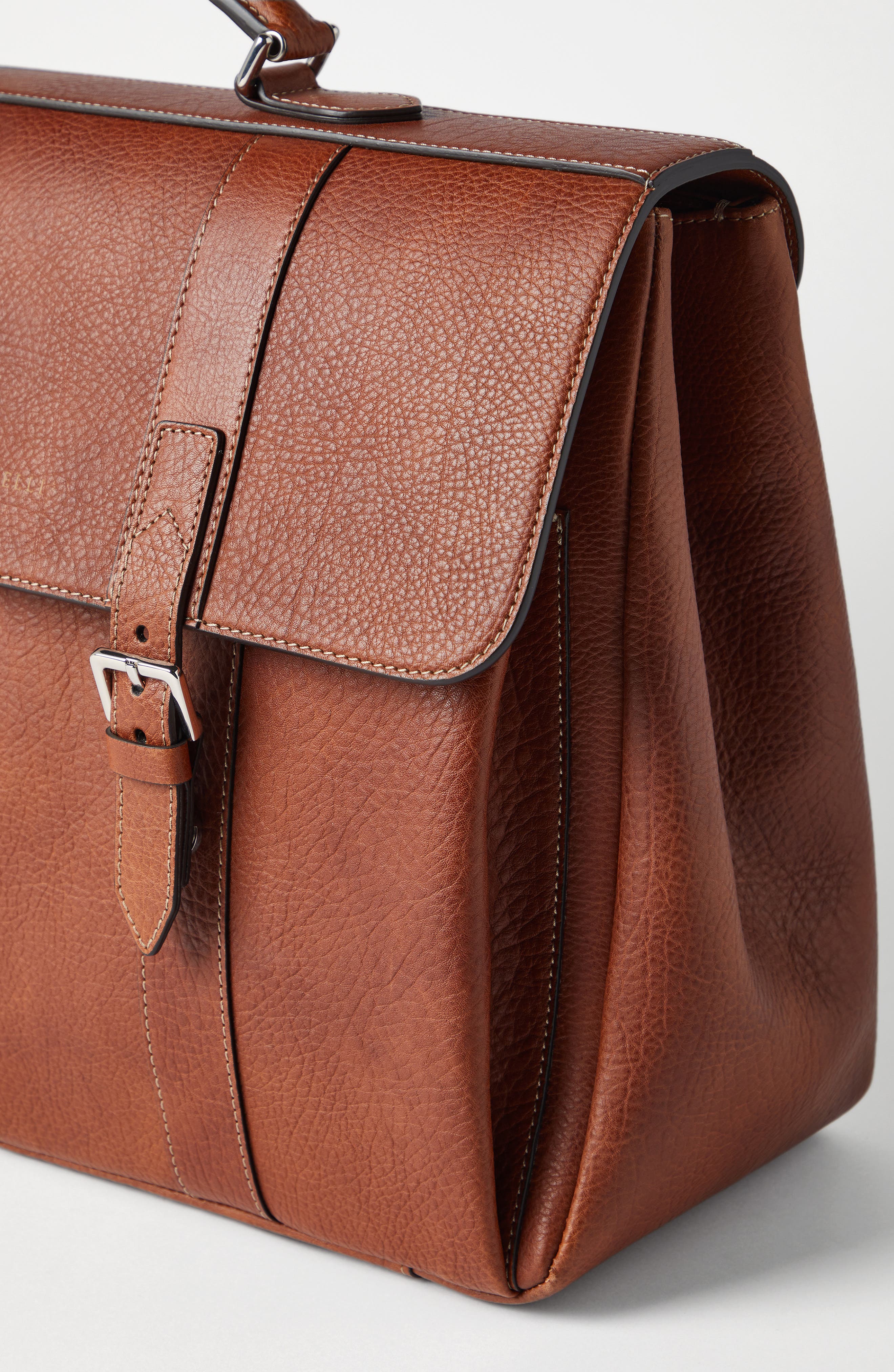 Brunello Cucinelli Grained calfskin briefcase, Alternate, color, 