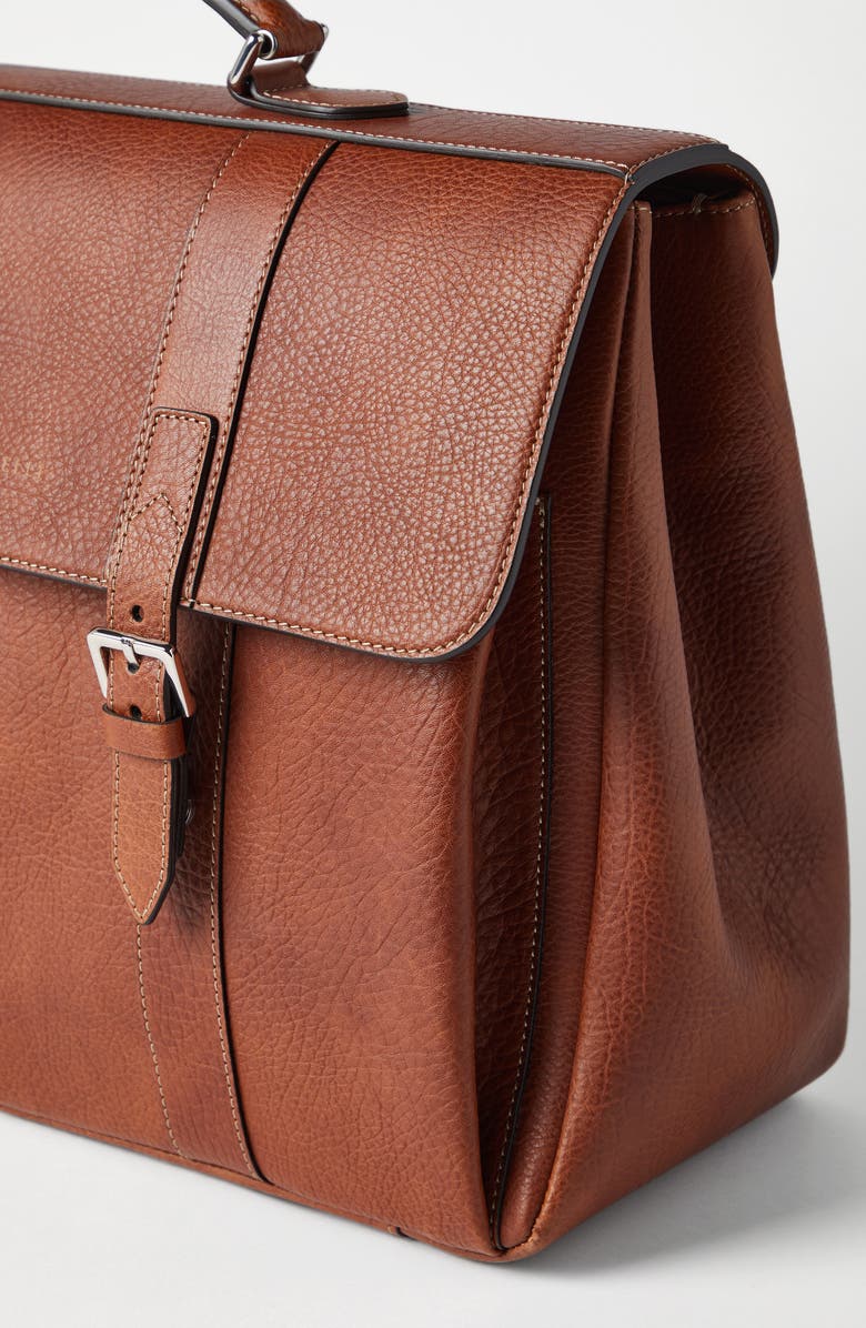 Brunello Cucinelli Grained calfskin briefcase, Alternate, color,