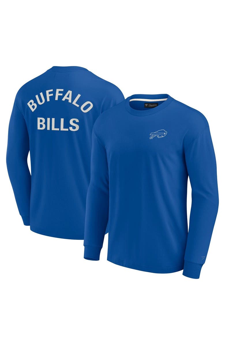 Fanatics Signature Unisex Fanatics Signature Royal Buffalo Bills Elements Super Soft Long Sleeve T-Shirt, Alternate, color, Royal
