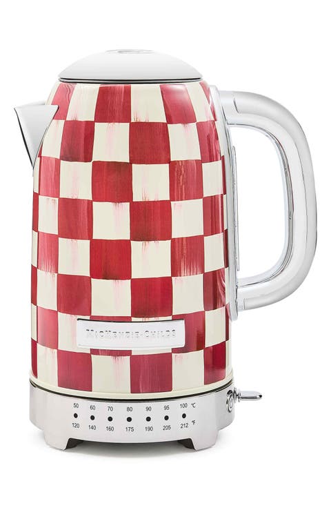 Red Check Electric Kettle