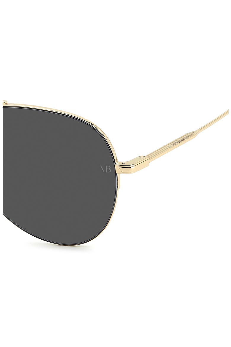 Pilot 62mm Aviator Sunglasses, Alternate, color, GOLD BLACK/ GREY