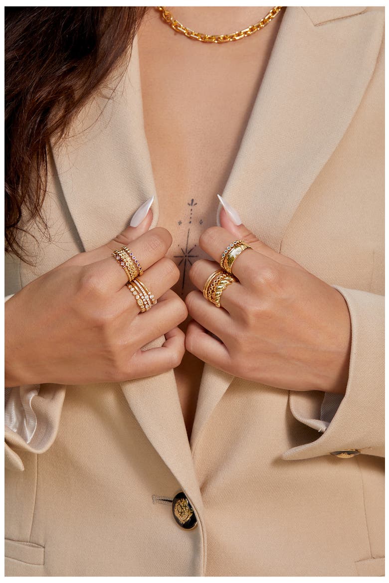 Liora 14K Gold Stackable Ring (Nordstrom Exclusive), Alternate, color, 14K YELLOW GOLD