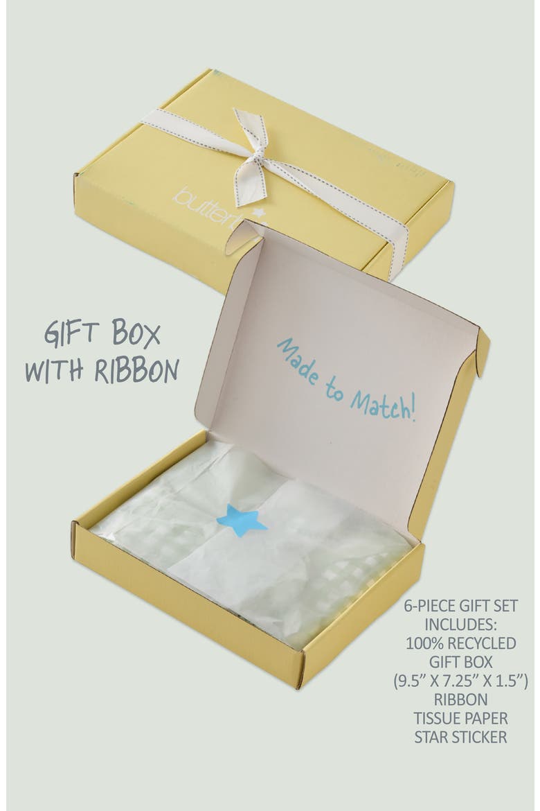 Check Me Out 6-Piece Baby Gift Set, Alternate, color, SAGE CHECK