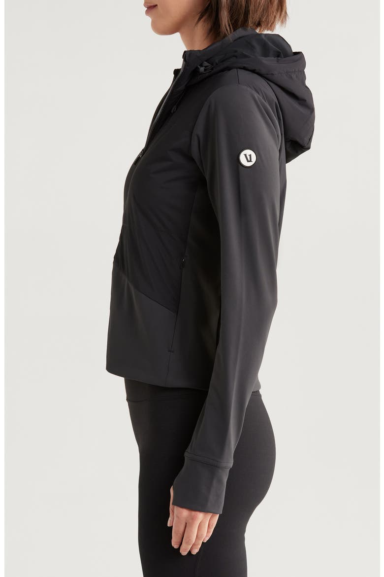 Chilled Out Water Repellent Insulated Hooded Jacket, Alternate, color, BLACK