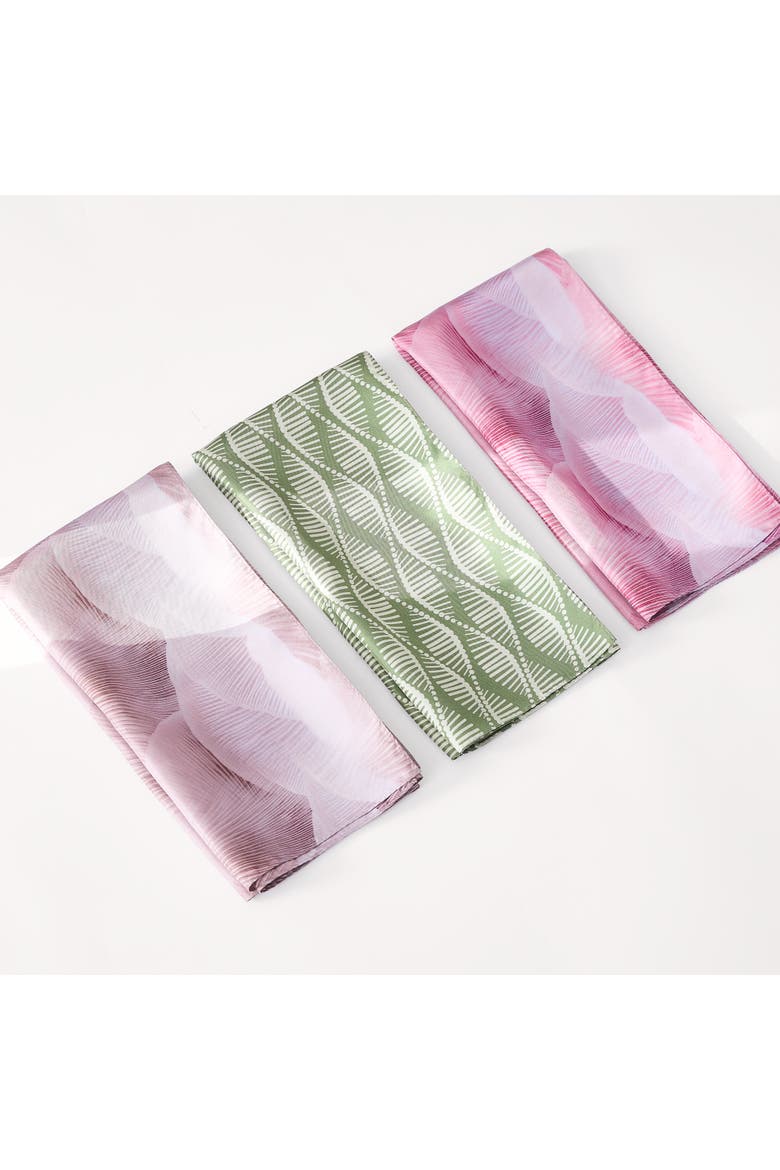 Mycelium Dream Silk Scarf, Alternate, color, Dusty Pink