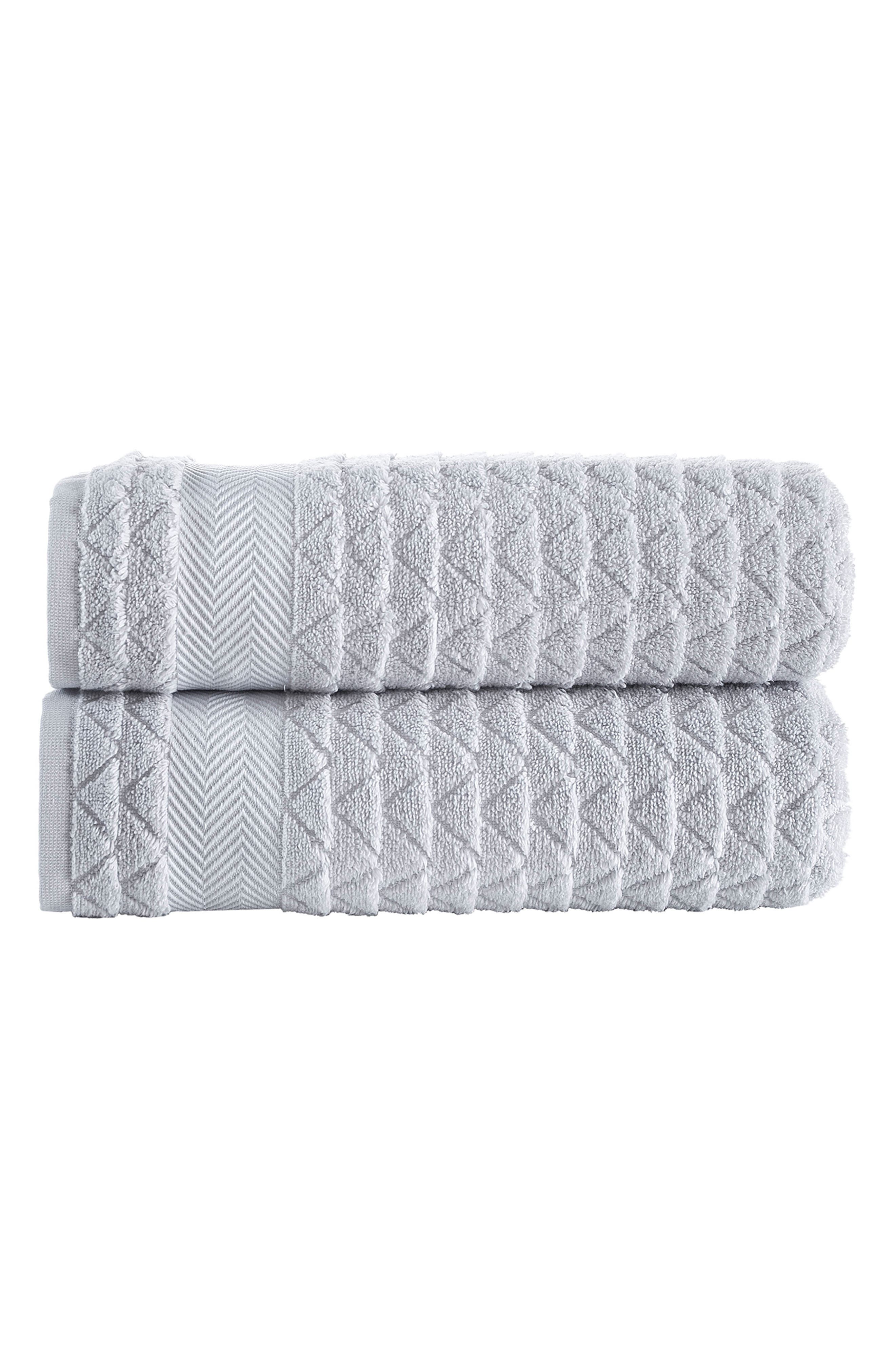 Brooks Brothers Herringbone Cotton Bath Towel
