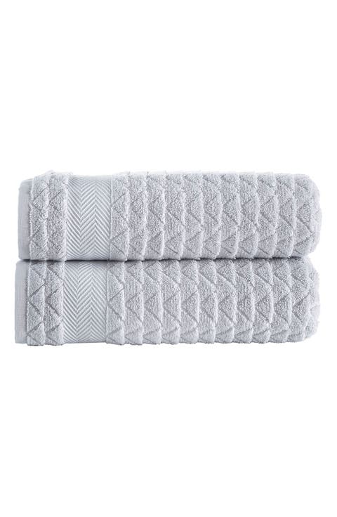 Herringbone Cotton Bath Towel