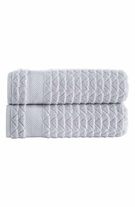 Brooks Brothers Herringbone Cotton Bath Towel
